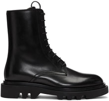 Givenchy Black Leather Combat Boots - Bottes de combat en cuir noir Givenchy - Givenchy 블랙 가죽 전투 부츠