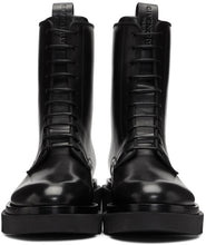 Givenchy Black Leather Combat Boots