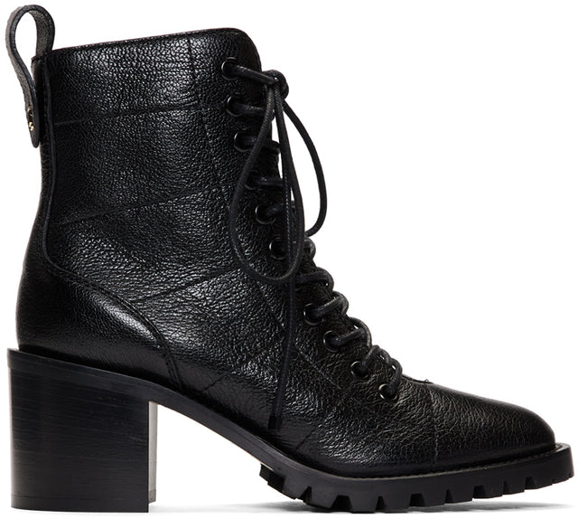 Jimmy Choo Black Leather Cruz 65 Boots