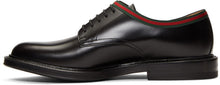 Gucci Black Leather Derbys