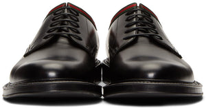 Gucci Black Leather Derbys