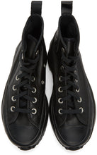 Converse Black Leather Run Star Hike High-Top Sneakers - Baskets High-Top Haut-Top Run Star Run Star Converse Black Cuir - 대화 블랙 가죽 런 스타 하이킹 하이 탑 스니커즈