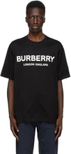 Burberry Black Letchford Logo T-Shirt - Burberry Black Letchford Logo T-shirt - 버버리 블랙 letchford 로고 티셔츠