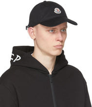 Moncler Black Logo Baseball Cap