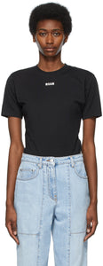MSGM Black Logo Bodysuit - Msgm Black Logo BodySuit - MSGM 블랙 로고 바디 수트