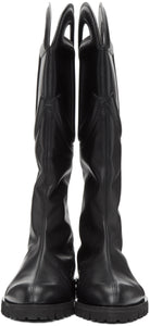 Telfar Black Logo High Boots