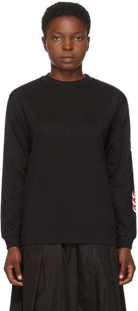 Moncler Black Logo Long Sleeve T-Shirt