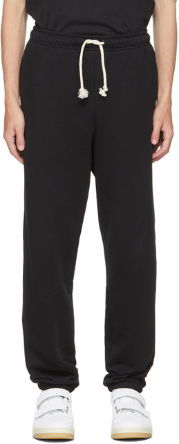 Acne Studios Black Logo Lounge Pants - Pantalon Logo Noir Studios Noir - 여드름 스튜디오 블랙 로고 라운지 바지