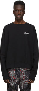 ROGIC Black Logo Sweatshirt - Sweat-shirt de logo noir rogique - Rogic 블랙 로고 스웨터