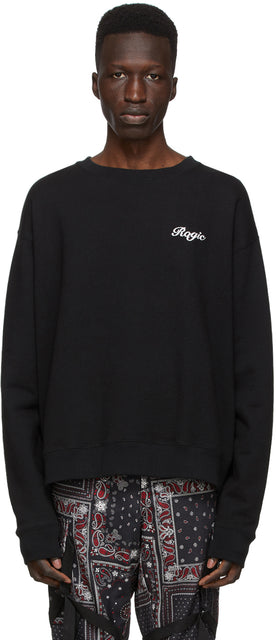 ROGIC Black Logo Sweatshirt - Sweat-shirt de logo noir rogique - Rogic 블랙 로고 스웨터