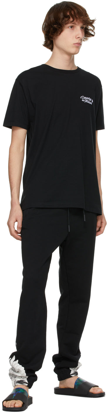 Marcelo Burlon County of Milan Black Logo T-Shirt