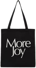 More Joy Black Logo Tote - Plus de joy noir logo sac à logo - 기쁨 검은 로고가 더 많습니다