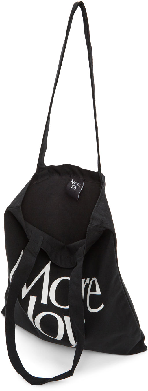More Joy Black Logo Tote