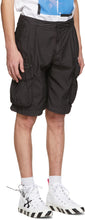 Off-White Black Logo Utility Shorts
