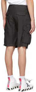 Off-White Black Logo Utility Shorts