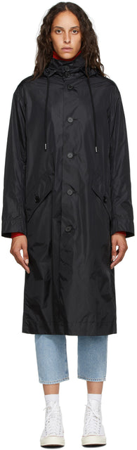 Opening Ceremony Black Logo Windbreaker Coat