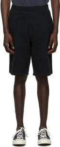 Sunspel Black Loopback Shorts - Sunspel Noir Short Short - Sunspel 블랙 루프백 반바지