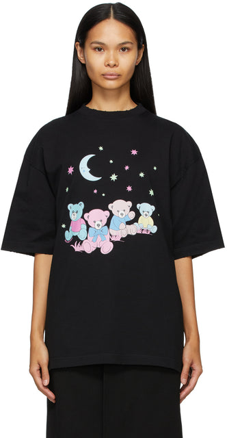 Balenciaga Black Love Bear XL T-Shirt - T-shirt xl d'amour noir Balenciaga - Balenciaga Black Love Bear XL T 셔츠