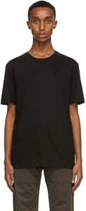 The Row Black Luke T-Shirt - T-shirt Luke Row Black - 행 검은 루크 티셔츠