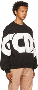 GCDS Black Macro Logo Sweatshirt