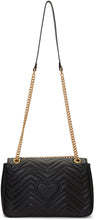 Gucci Black Medium GG Marmont 2.0 Shoulder Bag