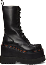 R13 Black Medium Platform Boots
