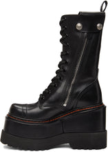 R13 Black Medium Platform Boots