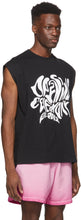 Opening Ceremony Black Melted Logo Tank Top