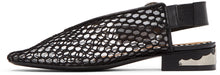 Toga Pulla Black Mesh Ballerina Slippers