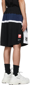 Balenciaga Black Mesh Hockey Shorts