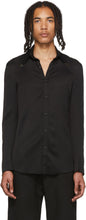 Sankuanz Black Metal Collar Shirt - Chemise à col en métal noir Sankuanz - 산소 즈 블랙 금속 칼라 셔츠