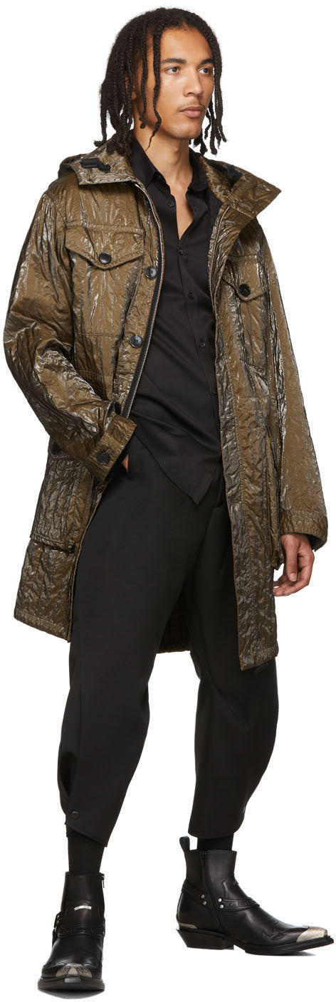 Sankuanz Black Metal Collar Shirt