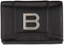 Balenciaga Black Mini Hourglass Wallet - Balenciaga Noir Mini Sourlet Portefeuille - Balenciaga 블랙 미니 모래 시계 지갑