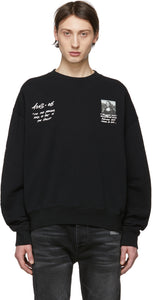 Off-White Black Monalisa Sweatshirt - Sweat-shirt de Monalisa noir blanc blanc - off-white 흑색 monalisa 스웨터