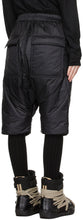 Rick Owens Black Moncler Edition Down Pod Belas Shorts