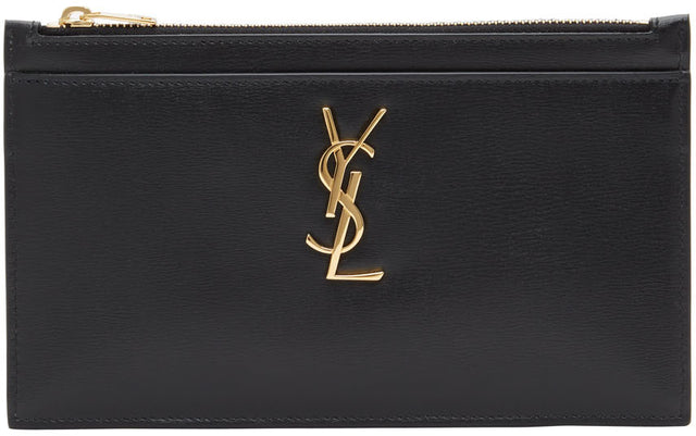 Saint Laurent Black Monogramme Bill Pouch