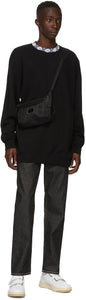 Acne Studios Black Motif Mock Neck Sweatshirt