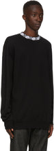 Acne Studios Black Motif Mock Neck Sweatshirt