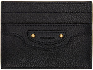 Balenciaga Black Neo Classic Card Holder - Balenciaga Noir Néo Classic Titulaire de la carte - Balenciaga Black Neo 클래식 카드 홀더