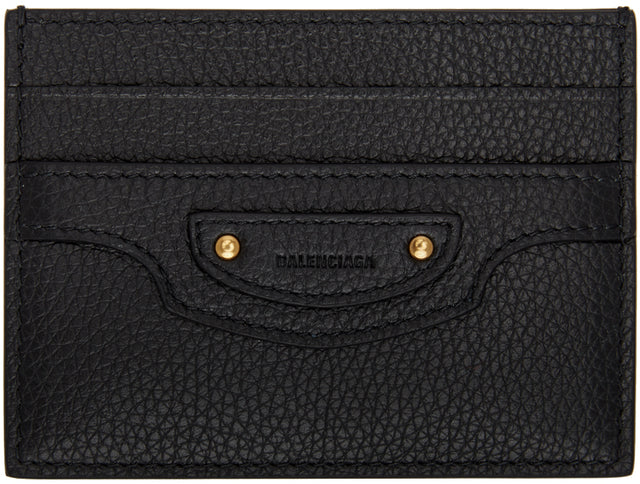 Balenciaga Black Neo Classic Card Holder - Balenciaga Noir Néo Classic Titulaire de la carte - Balenciaga Black Neo 클래식 카드 홀더