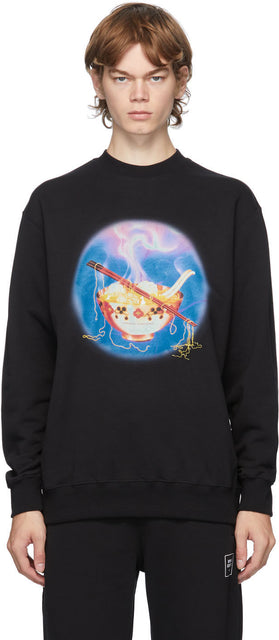 Opening Ceremony Black Noodle Sweatshirt - Cérémonie d'ouverture Sweat-shirt noire noire noire - 개회식 검은 국수 스웨터