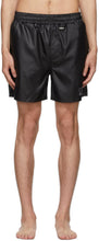 032c Black Nylon Swim Shorts - 032C short de bain nylon noir - 032c 검은 나일론 수영 반바지