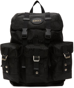 Gucci Black Off The Grid GG Eco Backpack - Gucci Black Off the Grid GG Eco Backpack - Gucci는 그리드 GG 에코 배낭을 검게합니다