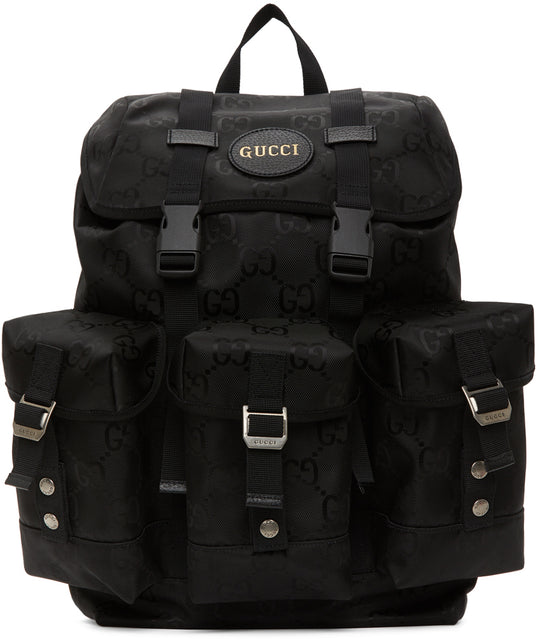 Gucci Black Off The Grid GG Eco Backpack - Gucci Black Off the Grid GG Eco Backpack - Gucci는 그리드 GG 에코 배낭을 검게합니다