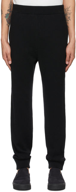The Row Black Olivier Lounge Pants - La rangée des pantalons de salon olivier noir - 행 검은 올리비에 라운지 바지