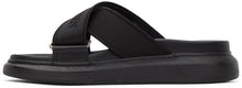 Alexander McQueen Black Oversized Hybrid Slides