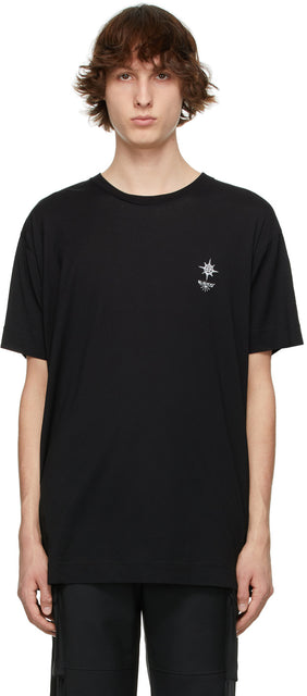 Givenchy Black Oversized Logo Print T-Shirt - T-shirt imprimé logo surdimensionné noir Givenchy - Givenchy Black 대형 로고 인쇄 티셔츠