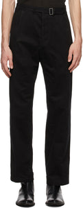 Haider Ackermann Black Oversized Trousers - Pantalon noir surdimensionné noir Haider Ackermann - Haider Ackermann 블랙 대형 바지