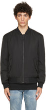 Hugo Black Padded Boris2121 Bomber Jacket - Hugo Noir Padded Boris2121 Bombard Veste - Hugo 블랙 패딩 Boris2121 폭격기 재킷