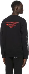 Givenchy Black Patch Chandelier Jewelry Print Sweatshirt